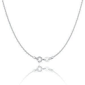 Women's 925 Sterling Silver  Cable Chain Necklace | Thin Sturdy Upgraded Clasp